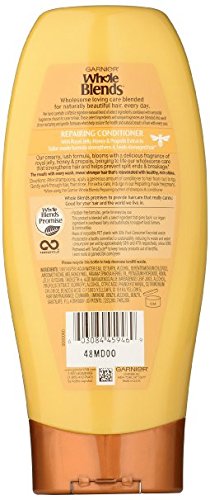 Garnier Whole Blends Sulfate Free Remedy Miracle Nectar 10-in-1 Repairing Leave-In Conditoner for All Hair Types, Honey Treasures, 5 Fl Oz, 2 Count (Packaging May Vary)