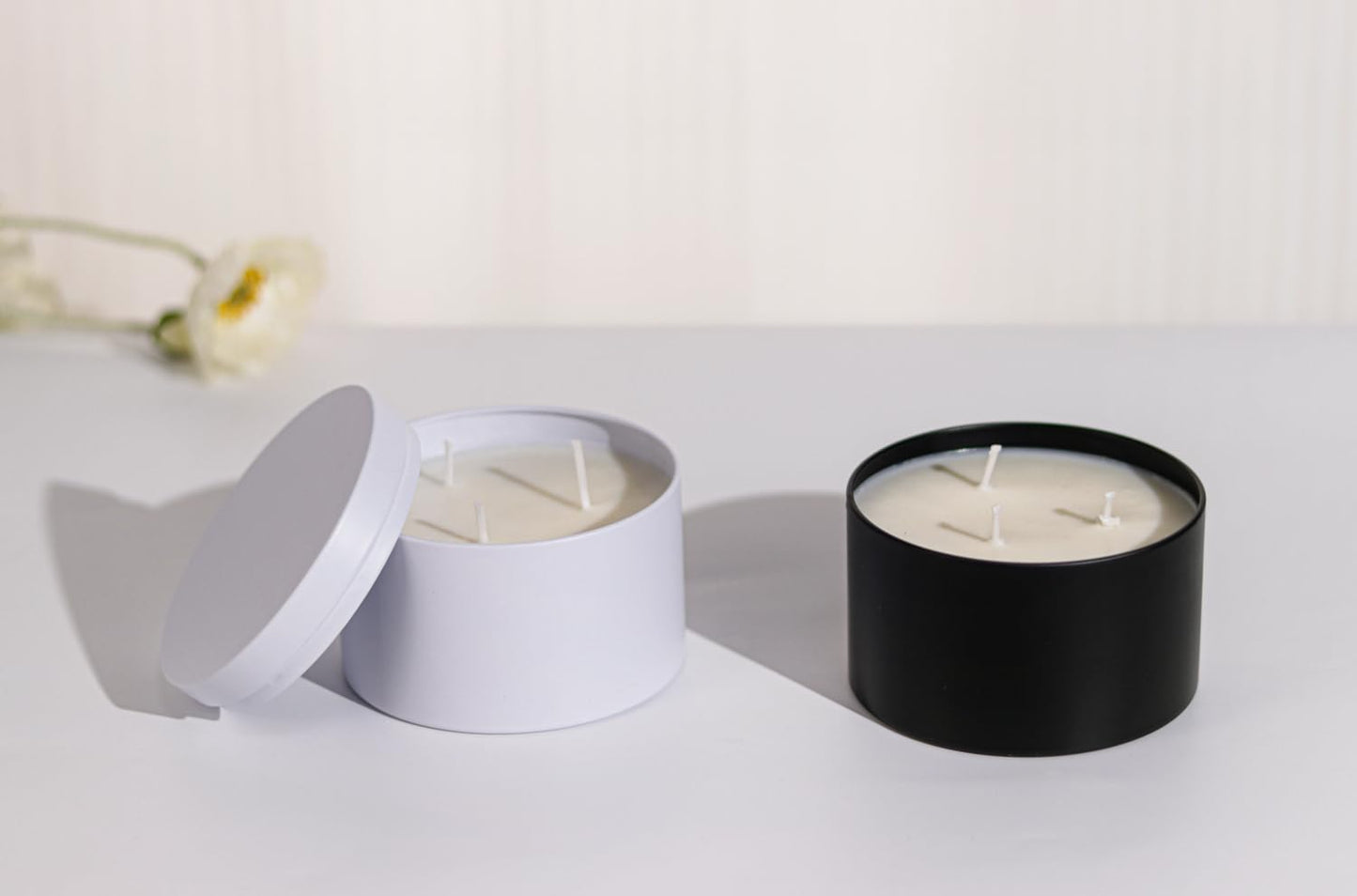Candle Tins with Lids, 3 Wicks Candle Jars 14oz/420ml Candle Containers 12 Pack Seamless Bulk Candle Containers for Candle Making Supplies Wholesale Empty Candle Jars - Mint