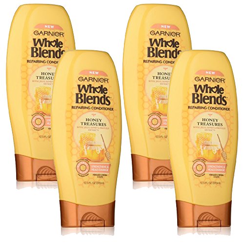 Garnier Whole Blends Sulfate Free Remedy Miracle Nectar 10-in-1 Repairing Leave-In Conditoner for All Hair Types, Honey Treasures, 5 Fl Oz, 2 Count (Packaging May Vary)