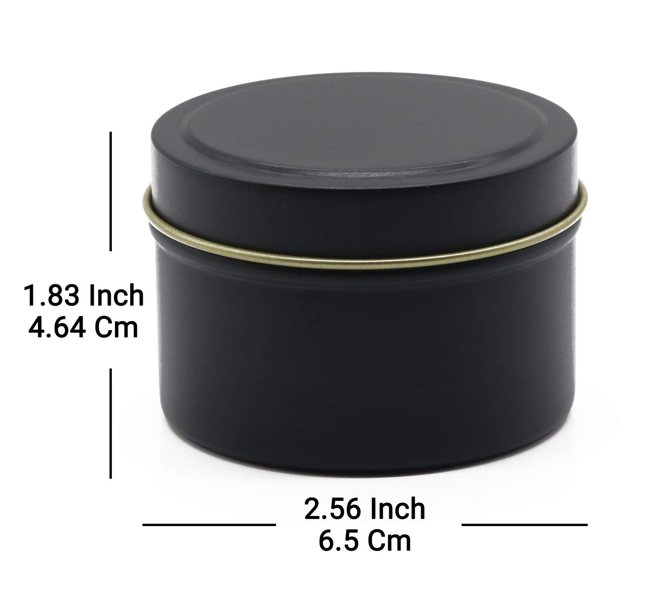 Aroparc Gold Candle Tins 4oz with Lids, 24 Piece Wholesale Candle Containers, Bulk Candle Jars for Candle Making - Gold