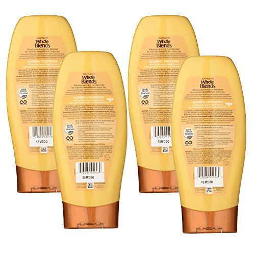 Garnier Whole Blends Sulfate Free Remedy Miracle Nectar 10-in-1 Repairing Leave-In Conditoner for All Hair Types, Honey Treasures, 5 Fl Oz, 2 Count (Packaging May Vary)