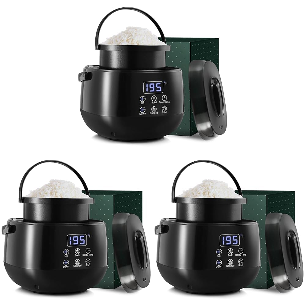 Hearth & Harbor Electric Wax Melter for Candle Making, Small 16oz Candle Wax Melting Pot, Non-Stick Candle Wax Melter for Candle Making, Candle Maker Machine - Fast, Easy, & Clean Candle Melting Pot