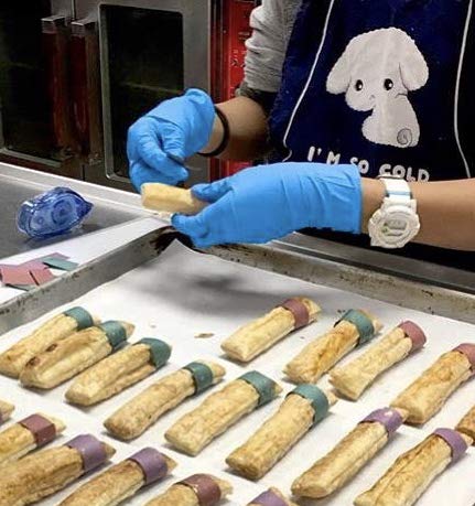 ZRiNG 4mil thickness - No Biggie Kid sized Disposable Nitrile Gloves. Latex Free, Powder Free & Food Grade.