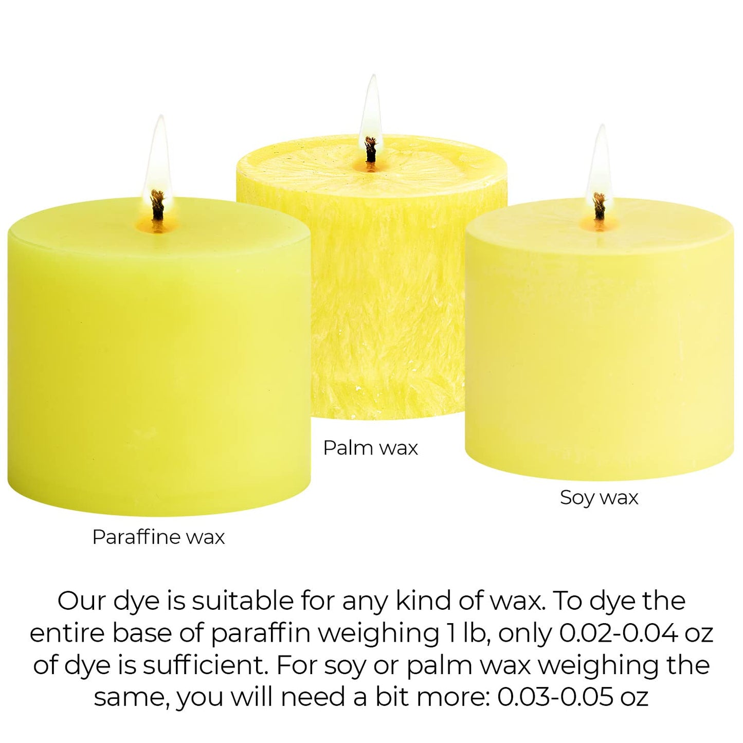 Candle Dyes for Soy Candle Making - Wax Сolor Dye Color Chips for Soy Wax - 16 Popular Colors Wax Dye Flakes
