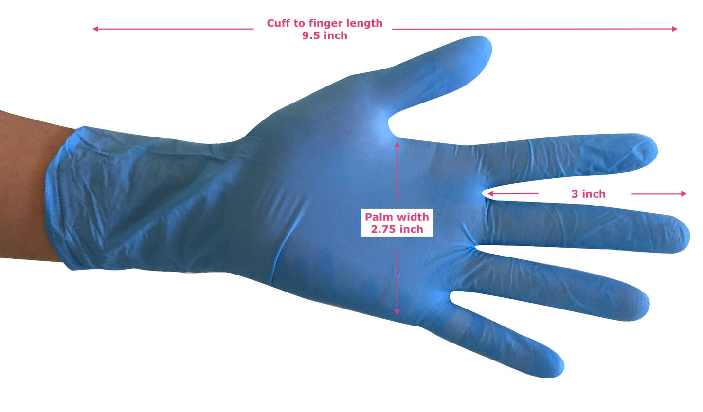 ZRiNG 4mil thickness - No Biggie Kid sized Disposable Nitrile Gloves. Latex Free, Powder Free & Food Grade.
