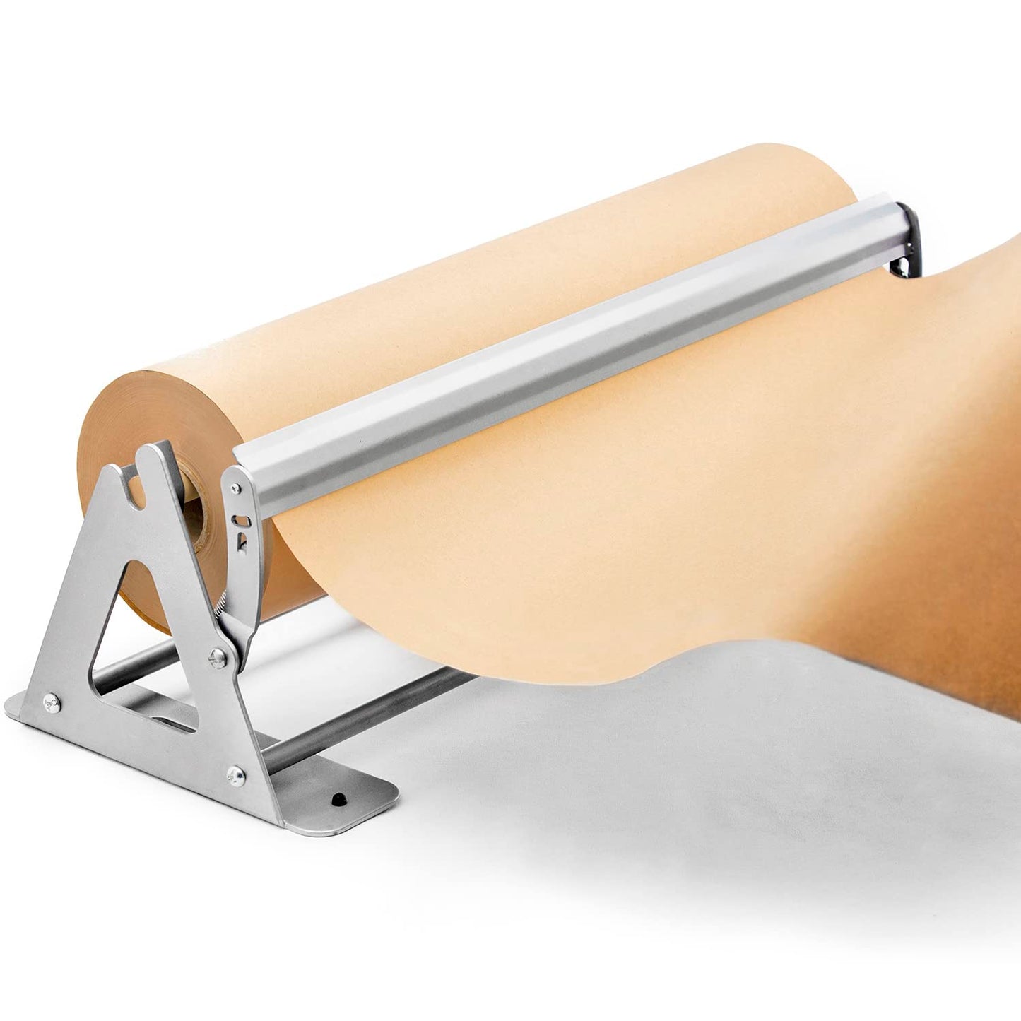 DIY Crew 12 Inch Paper Roll Dispenser and Cutter - Heavy-Duty Wall Mountable, Non Slip Tabletop - Kraft, Freezer, Butcher Paper - Up to 1000ft Rolls