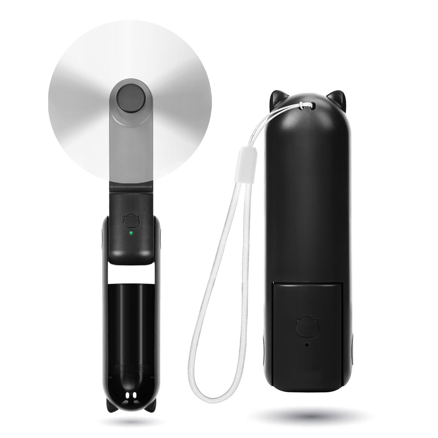 OHLGT Mini Ventilador Portátil: Silencioso, Recargable y Power Bank (9-15h)