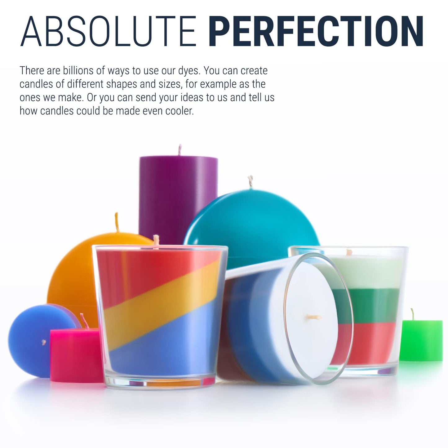 Candle Dyes for Soy Candle Making - Wax Сolor Dye Color Chips for Soy Wax - 16 Popular Colors Wax Dye Flakes