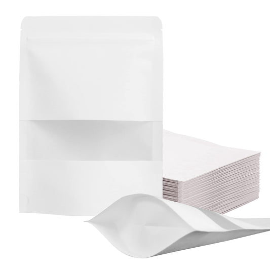 Eco Kraft Paper Zip-Lock Bags | 100-Pack 3.5″×5.5″ for Wrapping & Snacks