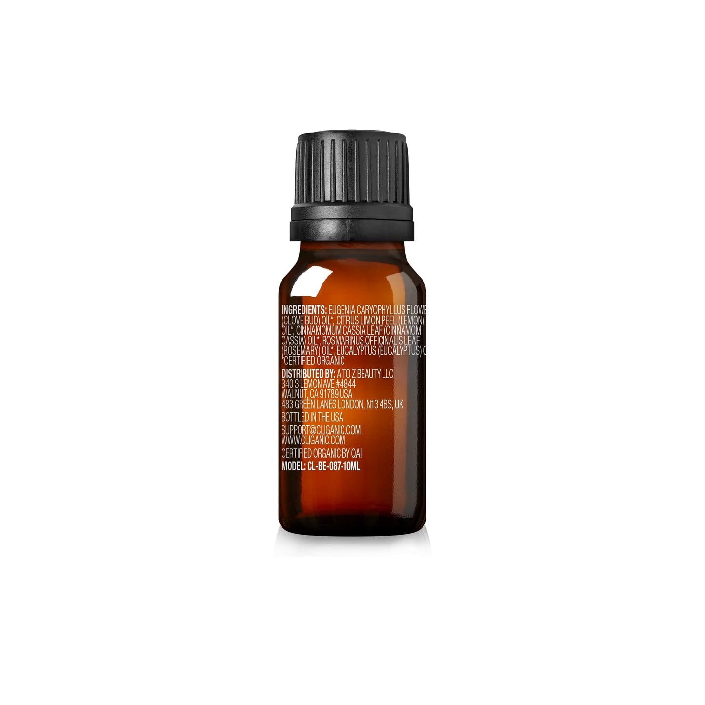 Cliganic Organic Essential Oils Set (Top 5) - 100% Pure Natural - Aromatherapy, Candle Making - Peppermint, Lavender, Eucalyptus, Lemongrass & Orange (Packaging May Vary)