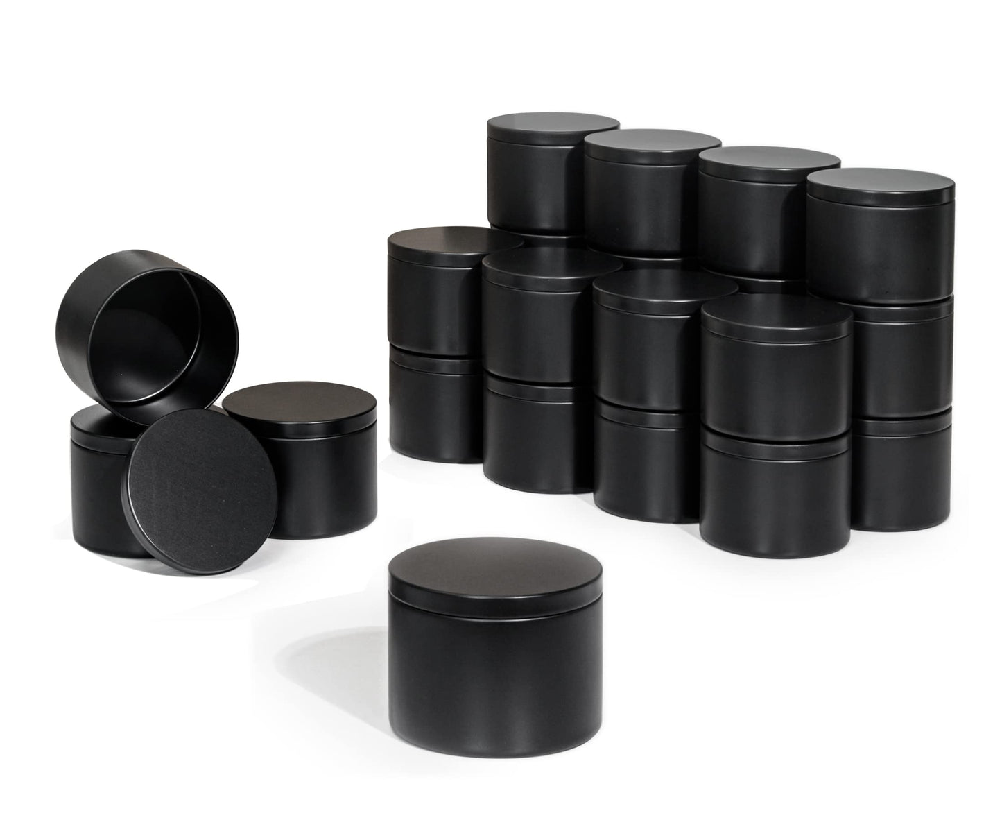 Candle Tins with Lids, 3 Wicks Candle Jars 14oz/420ml Candle Containers 12 Pack Seamless Bulk Candle Containers for Candle Making Supplies Wholesale Empty Candle Jars - Mint