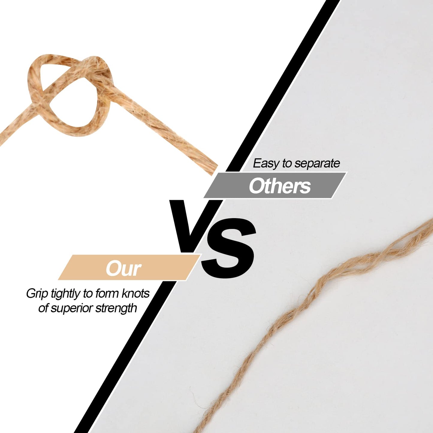 Natural Jute Twine 300 m (984 ft) | 3-Ply Eco Craft & Garden Cord