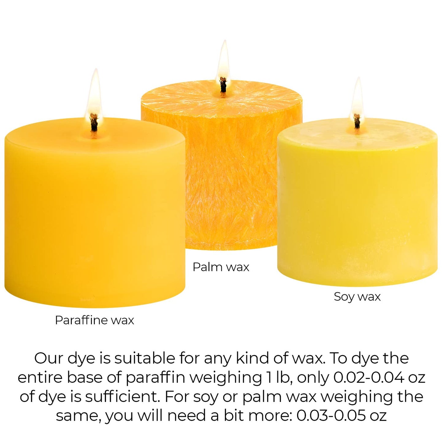 Candle Dyes for Soy Candle Making - Wax Сolor Dye Color Chips for Soy Wax - 16 Popular Colors Wax Dye Flakes