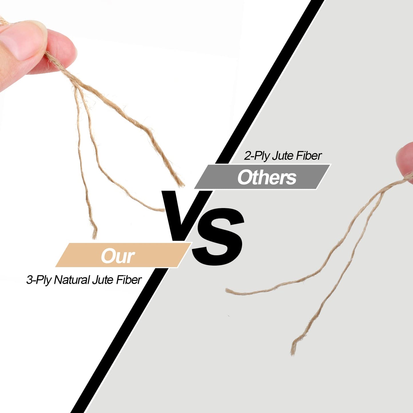 Natural Jute Twine 300 m (984 ft) | 3-Ply Eco Craft & Garden Cord