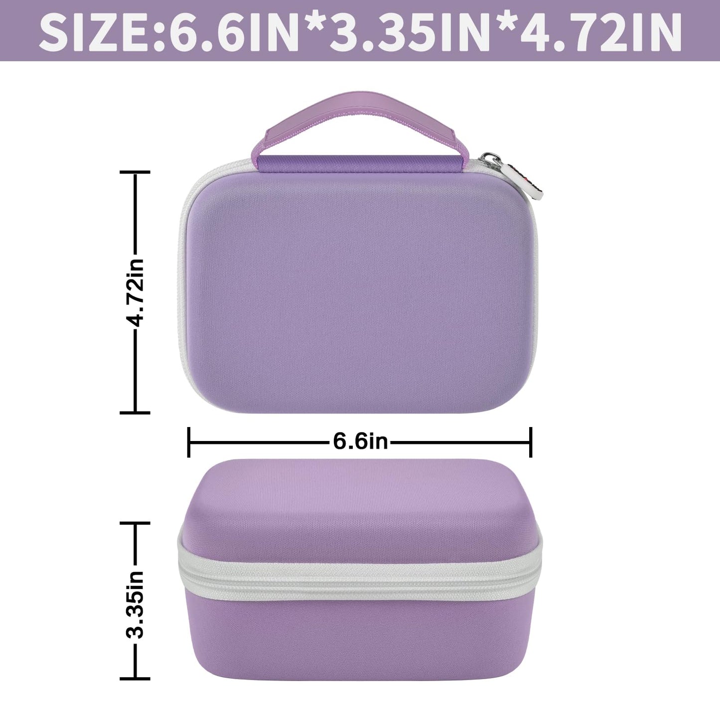 Case Compatible with Phomemo M110 Label Maker - Portable Mini Bluetooth Thermal Label Maker Carrying Storage Bag for Printer Labels, USB Cable and Accessories - Pink (Box Only)