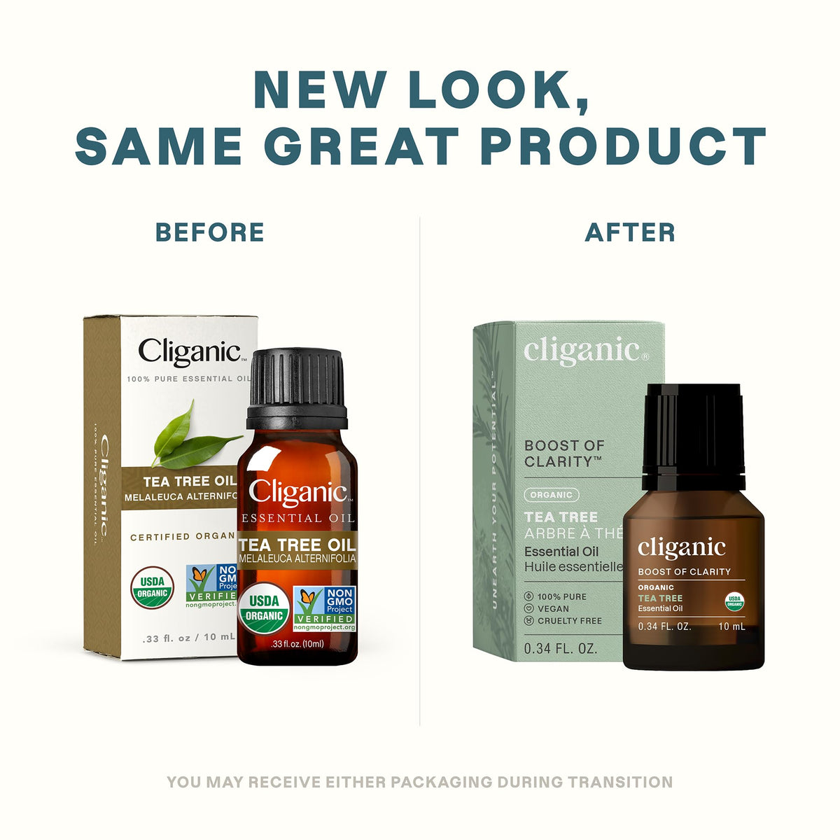 Cliganic Organic Essential Oils Set (Top 5) - 100% Pure Natural - Aromatherapy, Candle Making - Peppermint, Lavender, Eucalyptus, Lemongrass & Orange (Packaging May Vary)