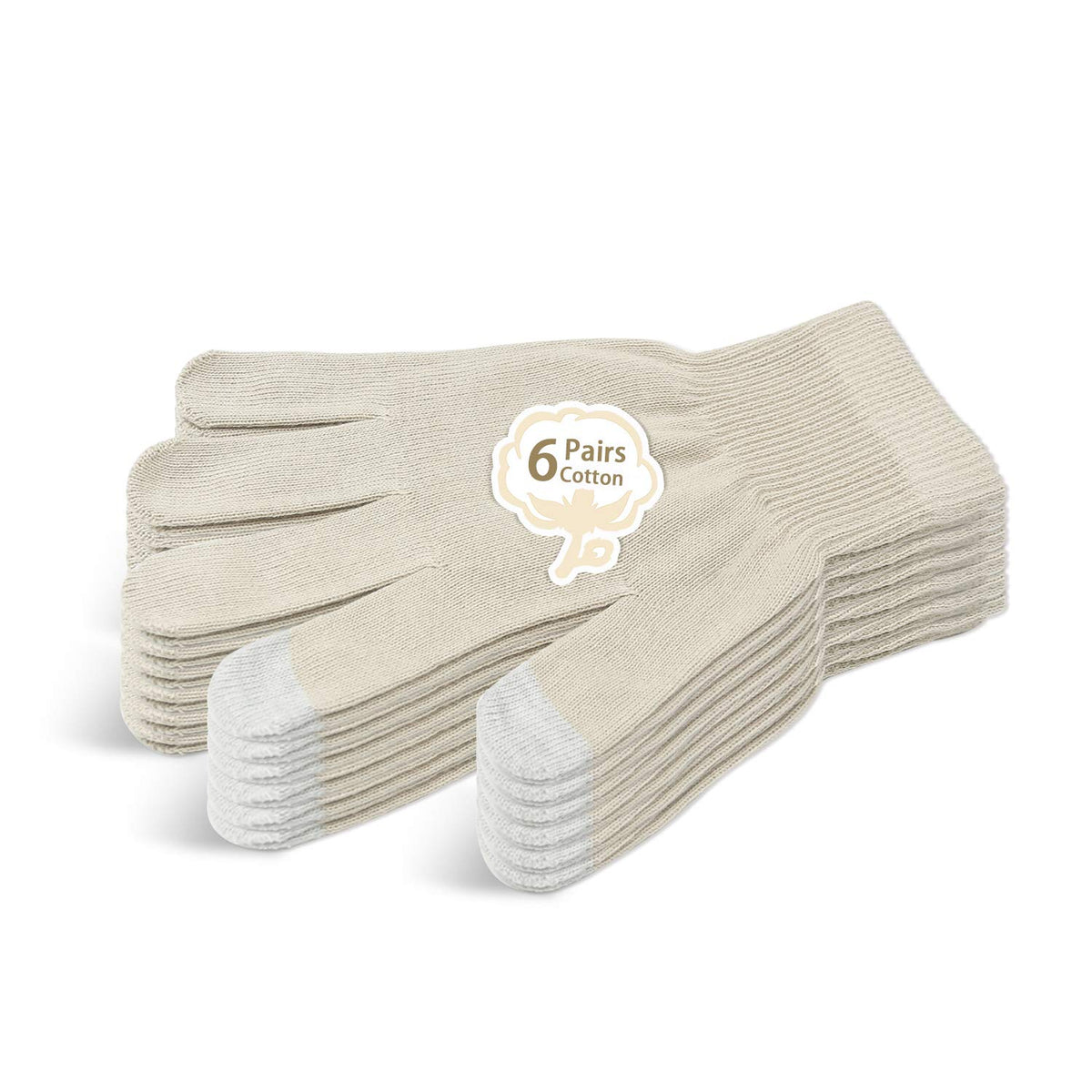 EvridWear Moisturizing Cotton Gloves | Unisex Touchscreen-Friendly Hand Care Gloves