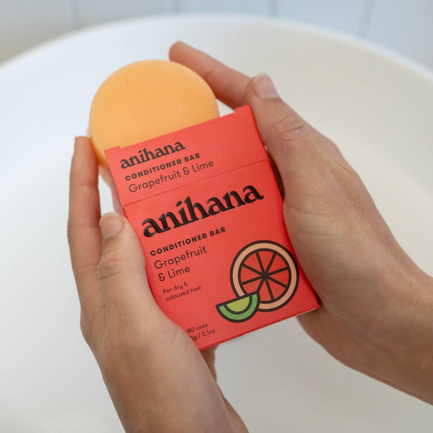 ANIHANA Shampoo Bar for Regular Normal Hair Clean Purifying Natural Healthy Look and Shine Paraben Free Manuka Honey and Almond 2.29 oz
