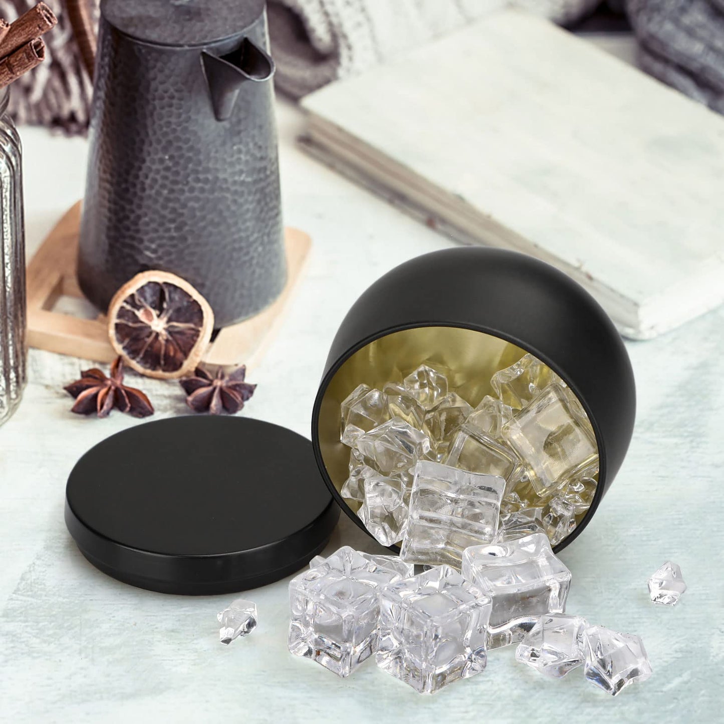 24 Pcs Thick Candle Jars for Making Candles 7 OZ Clear Empty Clear Glass Candle Jars with Lids and Label for Powder Spice Jars, Sample Candle Container - Dishwasher Safe