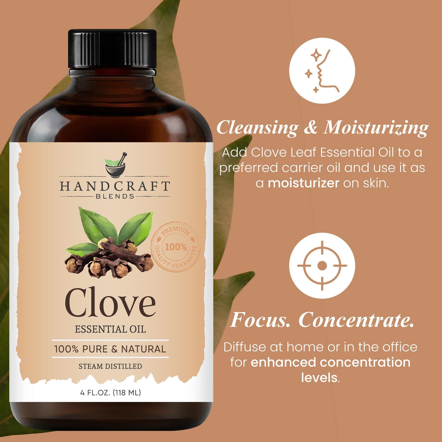 Peppermint Essential Oil - Huge 4 Fl Oz - 100% Pure and Natural - Premium Grade Essential Oil for Diffuser and Aromatherapy