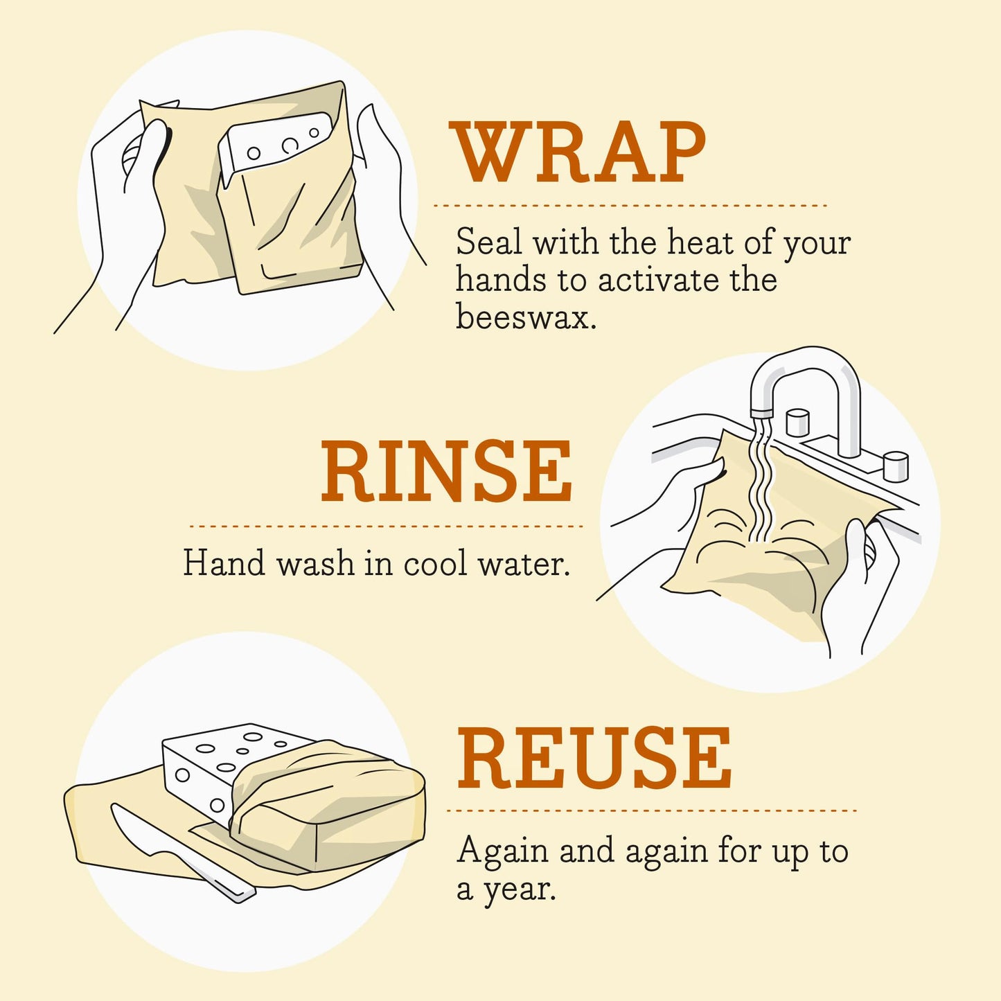 Bee's Wrap Reusable Vegan Alternative to Beeswax Food Wraps, Made in the USA, Eco Friendly Food Wraps, Sustainable Food Storage Containers, Organic Food Wraps, Bread Wrap for Homemade Bread, Vegan