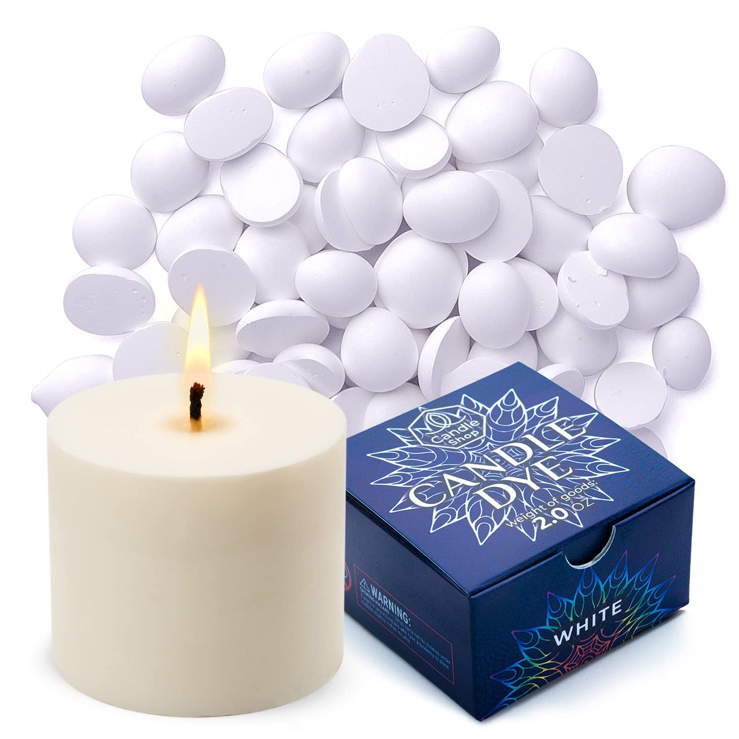 Candle Dyes for Soy Candle Making - Wax Сolor Dye Color Chips for Soy Wax - 16 Popular Colors Wax Dye Flakes