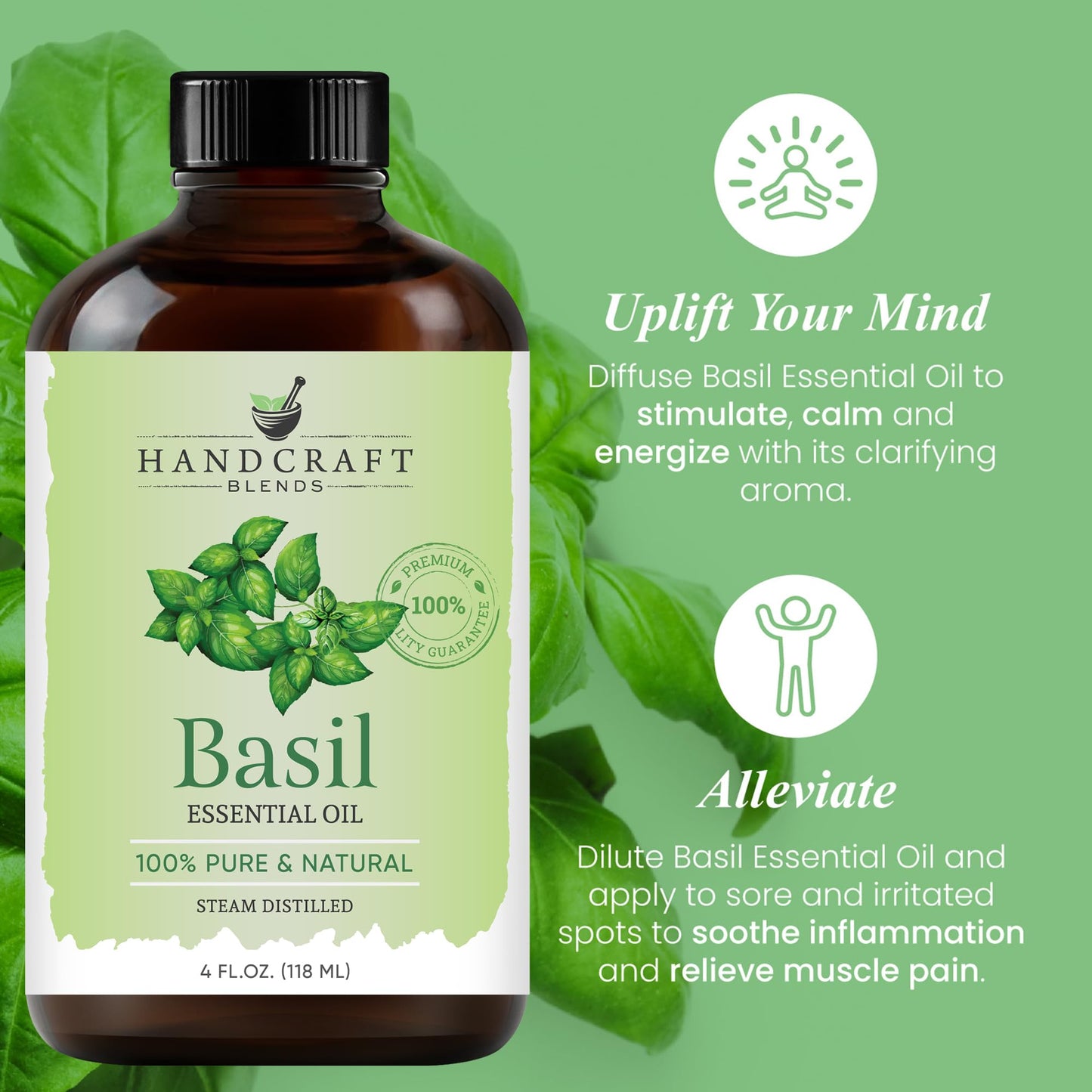 Peppermint Essential Oil - Huge 4 Fl Oz - 100% Pure and Natural - Premium Grade Essential Oil for Diffuser and Aromatherapy