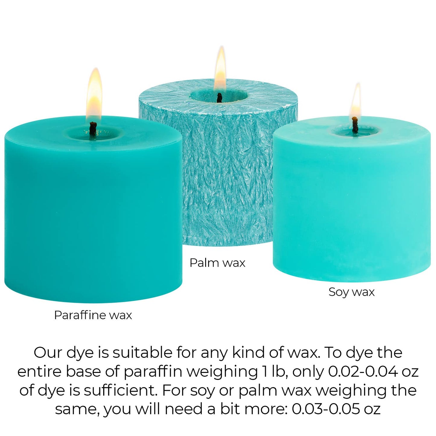 Candle Dyes for Soy Candle Making - Wax Сolor Dye Color Chips for Soy Wax - 16 Popular Colors Wax Dye Flakes