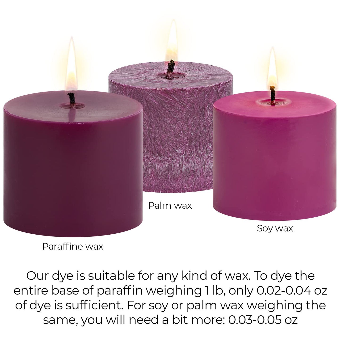 Candle Dyes for Soy Candle Making - Wax Сolor Dye Color Chips for Soy Wax - 16 Popular Colors Wax Dye Flakes