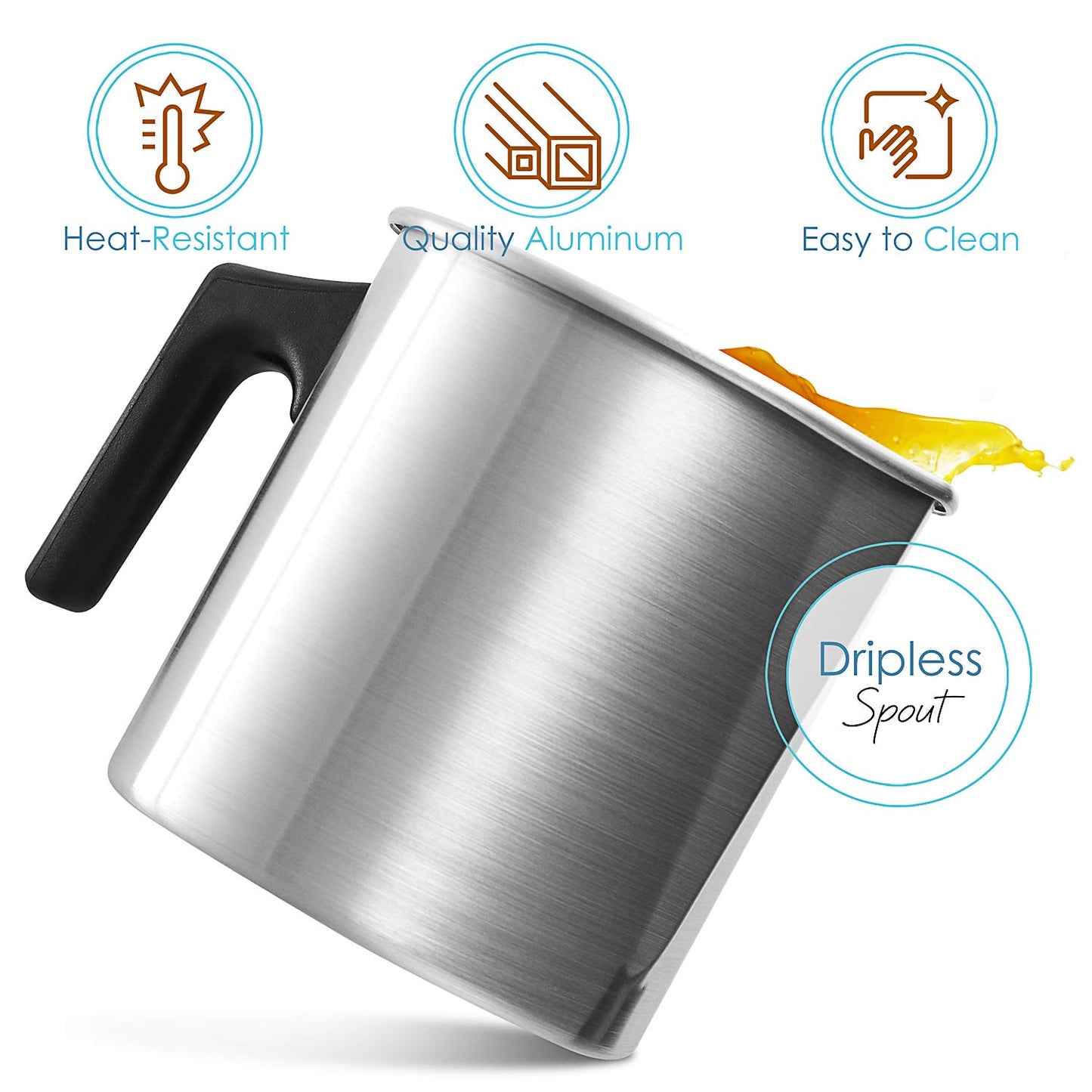 Hearth & Harbor Electric Wax Melter for Candle Making, Small 16oz Candle Wax Melting Pot, Non-Stick Candle Wax Melter for Candle Making, Candle Maker Machine - Fast, Easy, & Clean Candle Melting Pot