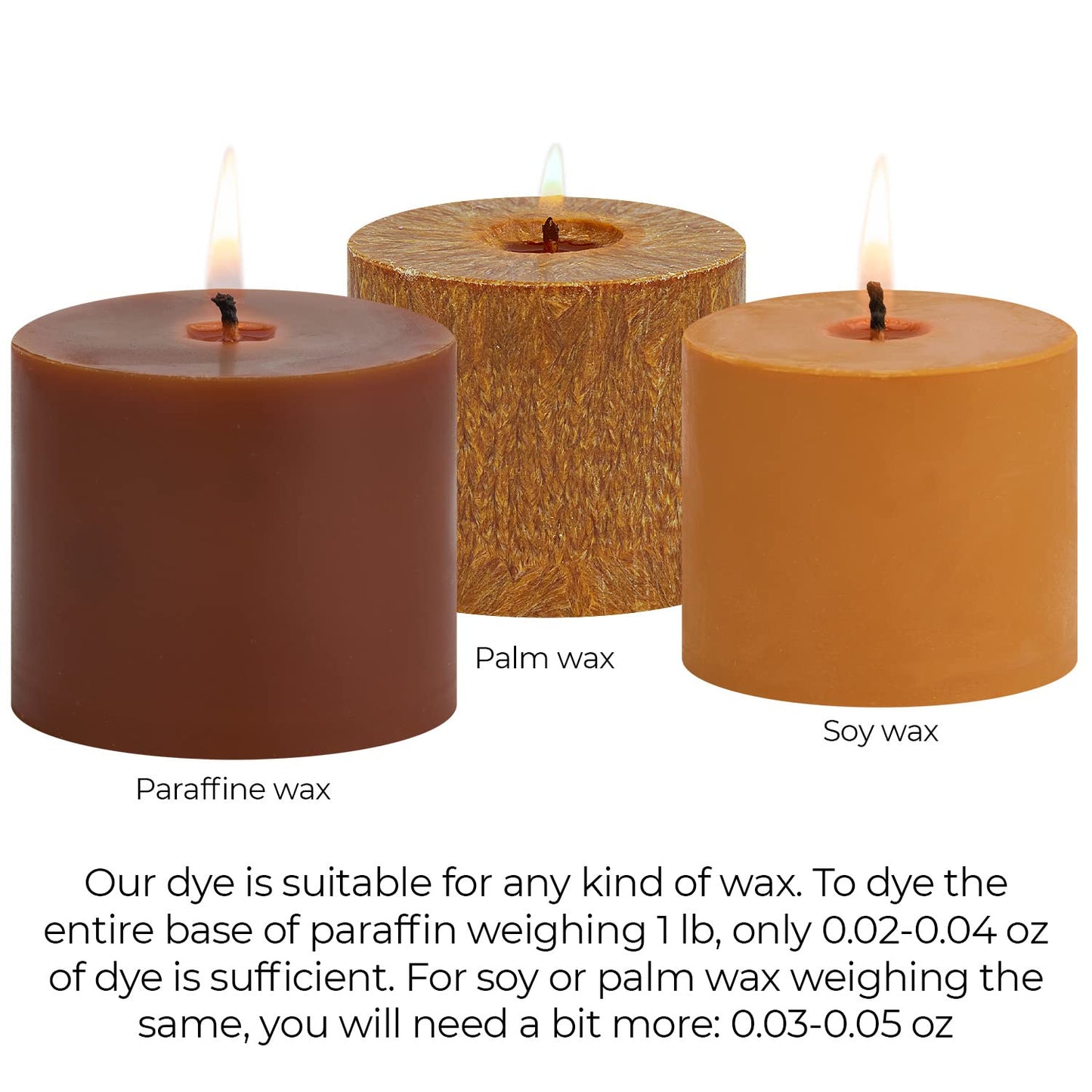 Candle Dyes for Soy Candle Making - Wax Сolor Dye Color Chips for Soy Wax - 16 Popular Colors Wax Dye Flakes