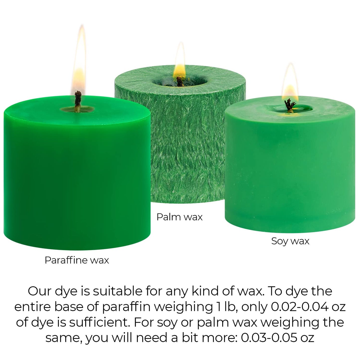 Candle Dyes for Soy Candle Making - Wax Сolor Dye Color Chips for Soy Wax - 16 Popular Colors Wax Dye Flakes