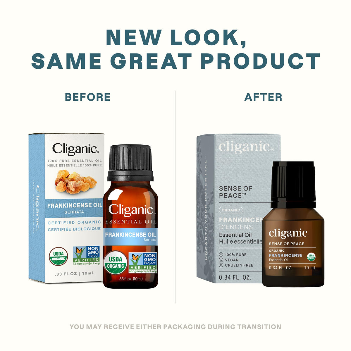 Cliganic Organic Essential Oils Set (Top 5) - 100% Pure Natural - Aromatherapy, Candle Making - Peppermint, Lavender, Eucalyptus, Lemongrass & Orange (Packaging May Vary)
