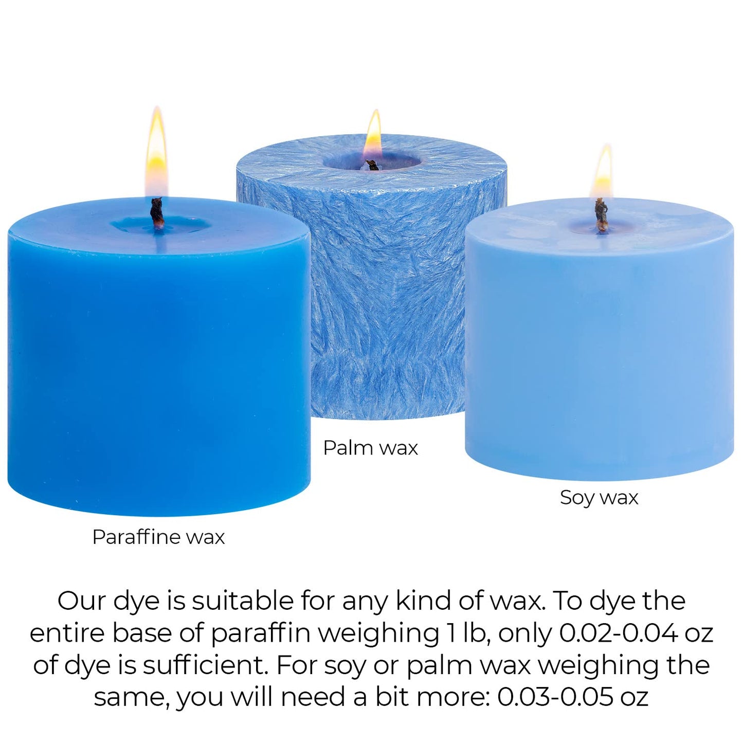 Candle Dyes for Soy Candle Making - Wax Сolor Dye Color Chips for Soy Wax - 16 Popular Colors Wax Dye Flakes