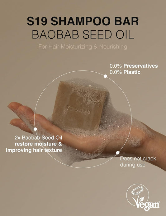 TOUN28 Vegan Biotin Shampoo Bar | Camellia Seed Oil, Caffeine & Growth Support – Plastic-Free