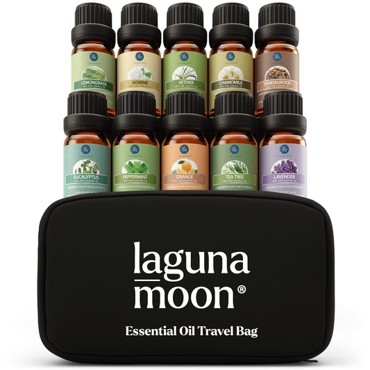 Essential Oils Set - Top 6 Blends for Diffusers, Home Care, Candle Making Scents, Fragrance, Aromatherapy, Humidifiers, Gifts - Peppermint, Tea Tree, Lavender, Eucalyptus, Lemongrass, Orange (10mL)