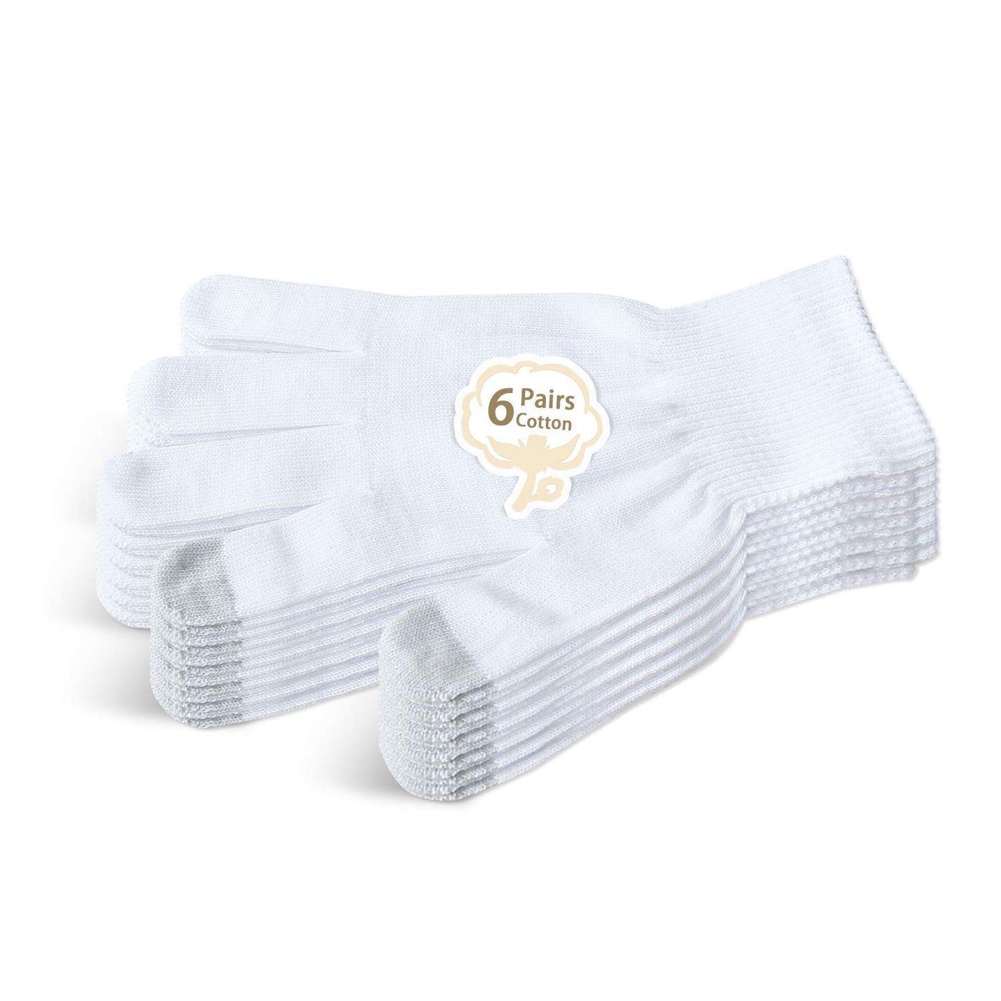 EvridWear Moisturizing Cotton Gloves | Unisex Touchscreen-Friendly Hand Care Gloves