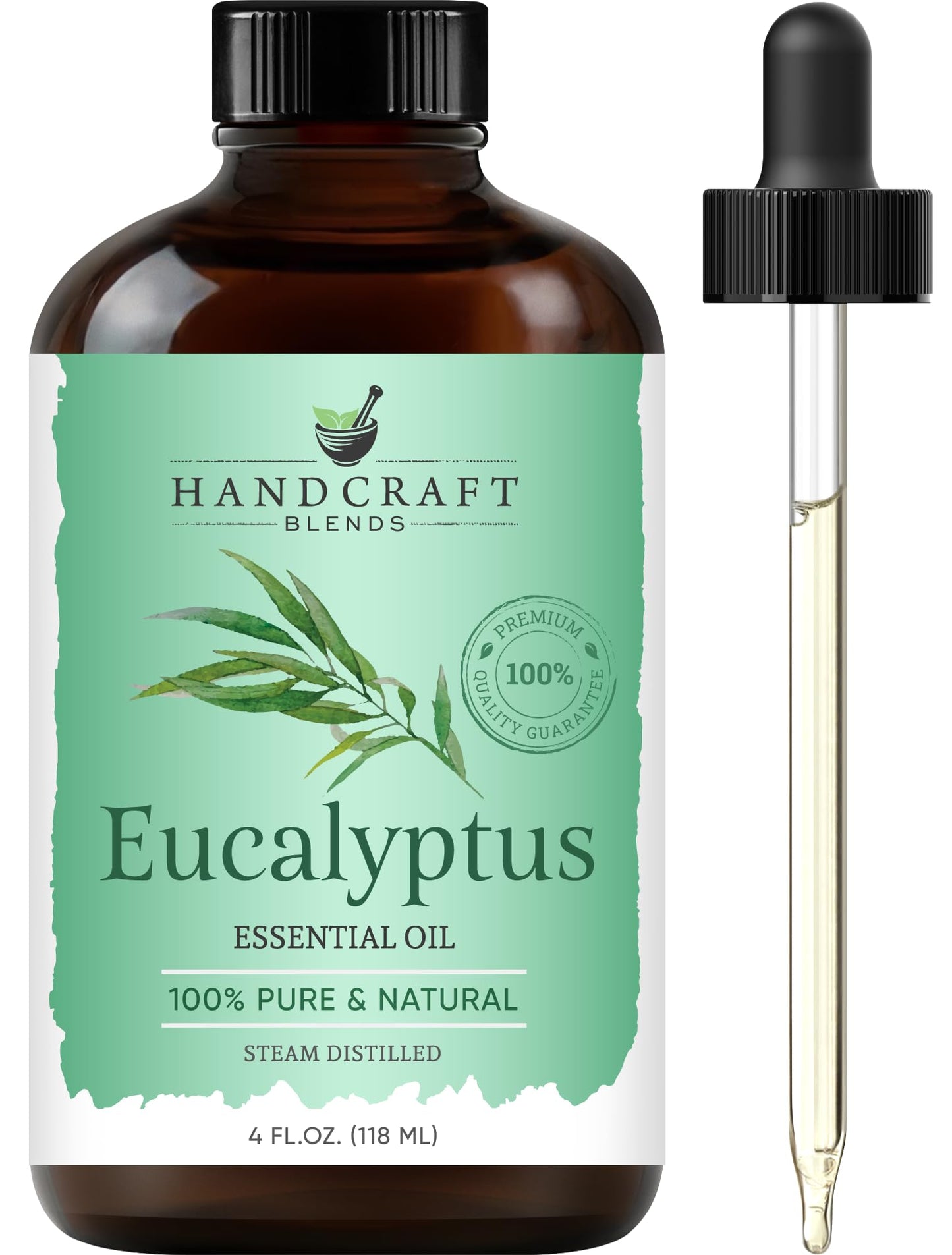 Peppermint Essential Oil - Huge 4 Fl Oz - 100% Pure and Natural - Premium Grade Essential Oil for Diffuser and Aromatherapy