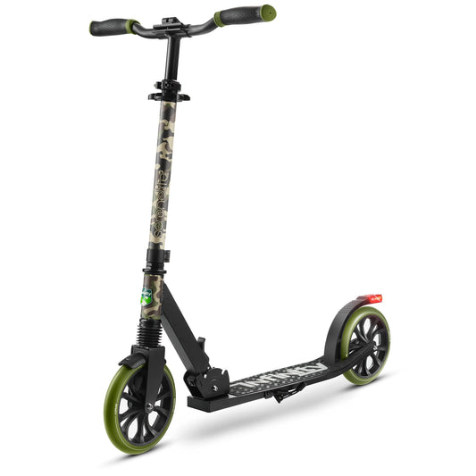 SereneLife Kick Scooter Adult Teenagers Kids- 2 Wheel Kids Scooter with Adjustable T-Bar Handlebar - Alloy Anti-Slip Deck - Portable Folding Scooters for Kids with Carrying Strap