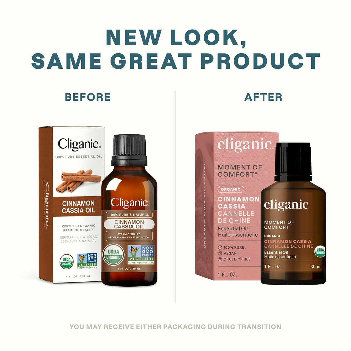 Cliganic Organic Essential Oils Set (Top 5) - 100% Pure Natural - Aromatherapy, Candle Making - Peppermint, Lavender, Eucalyptus, Lemongrass & Orange (Packaging May Vary)
