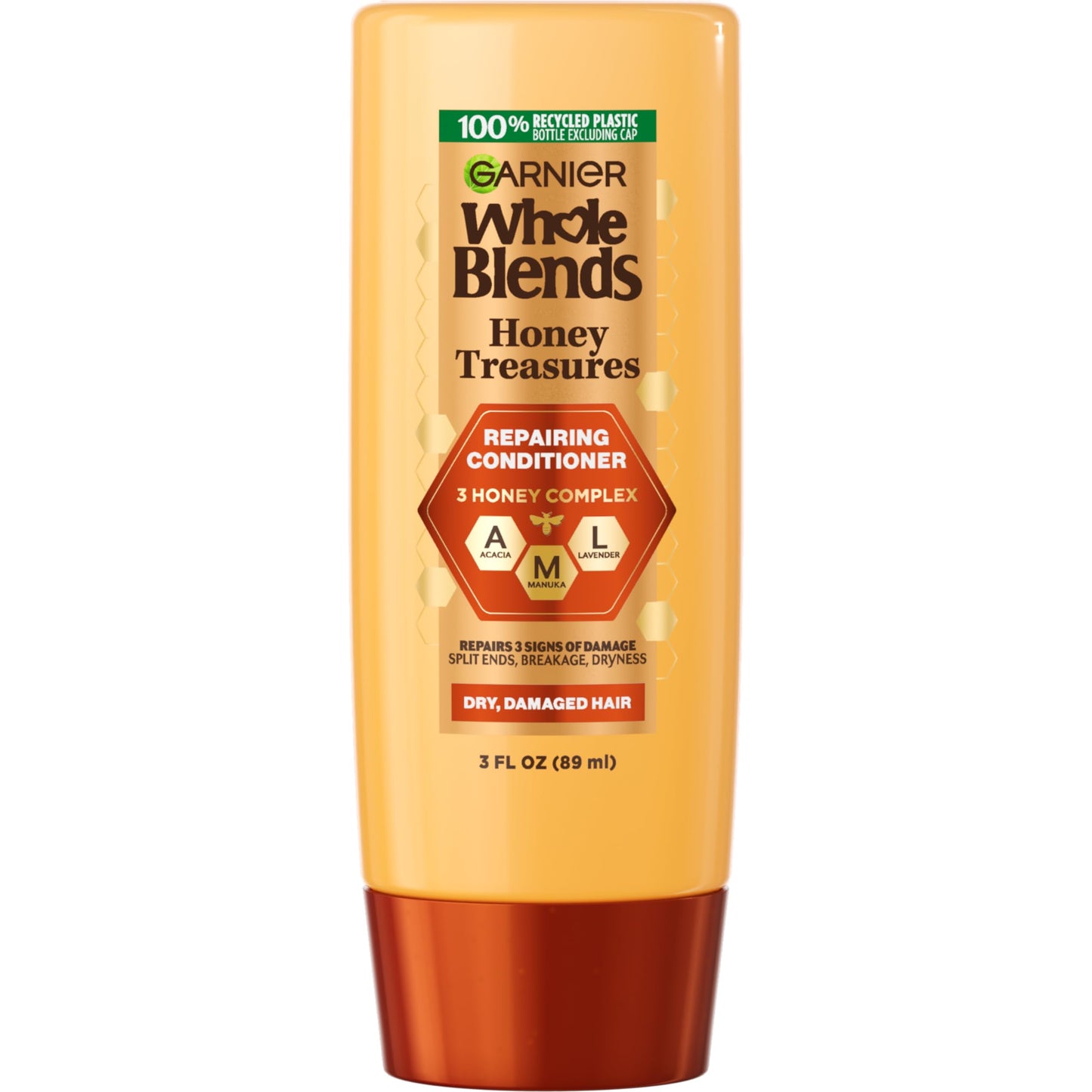 Garnier Whole Blends Sulfate Free Remedy Miracle Nectar 10-in-1 Repairing Leave-In Conditoner for All Hair Types, Honey Treasures, 5 Fl Oz, 2 Count (Packaging May Vary)