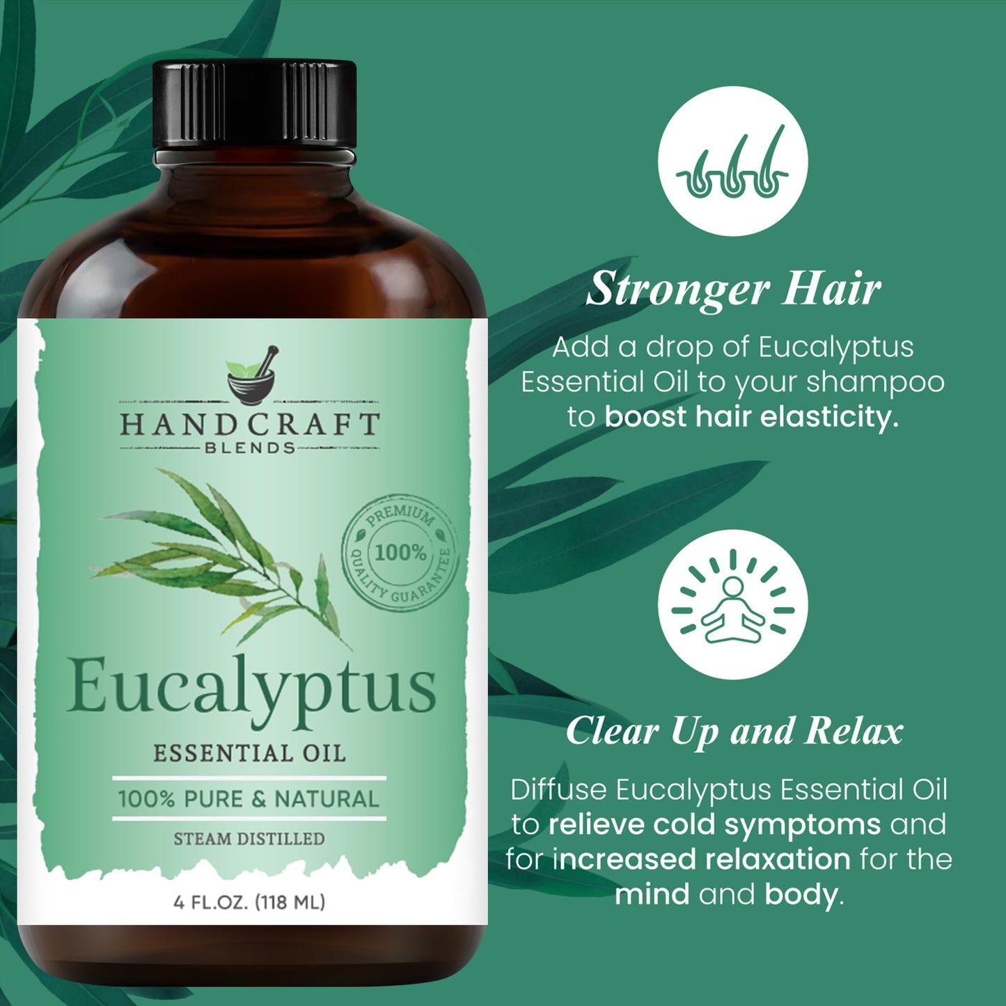 Peppermint Essential Oil - Huge 4 Fl Oz - 100% Pure and Natural - Premium Grade Essential Oil for Diffuser and Aromatherapy