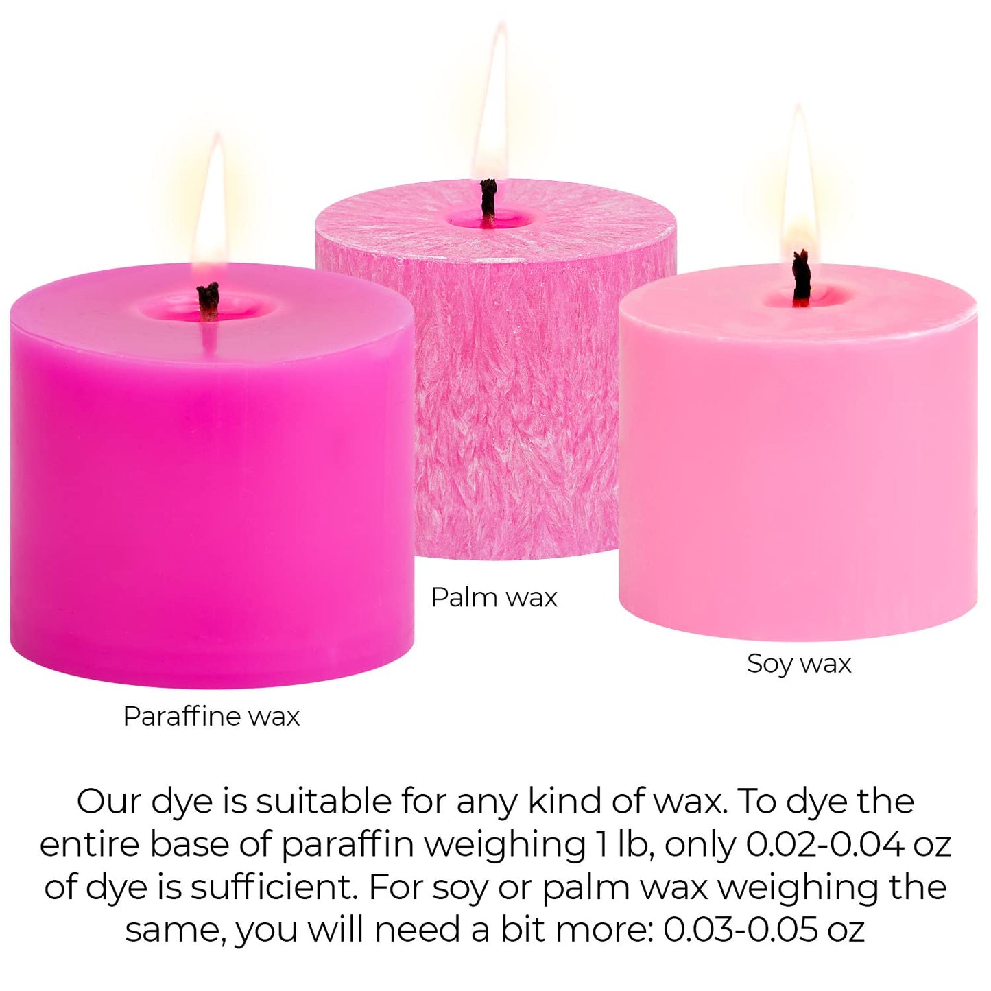 Candle Dyes for Soy Candle Making - Wax Сolor Dye Color Chips for Soy Wax - 16 Popular Colors Wax Dye Flakes
