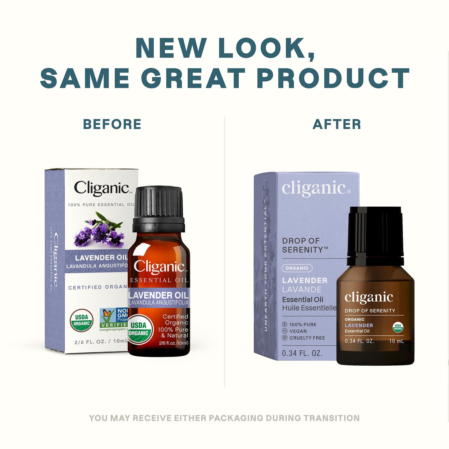 Cliganic Organic Essential Oils Set (Top 5) - 100% Pure Natural - Aromatherapy, Candle Making - Peppermint, Lavender, Eucalyptus, Lemongrass & Orange (Packaging May Vary)
