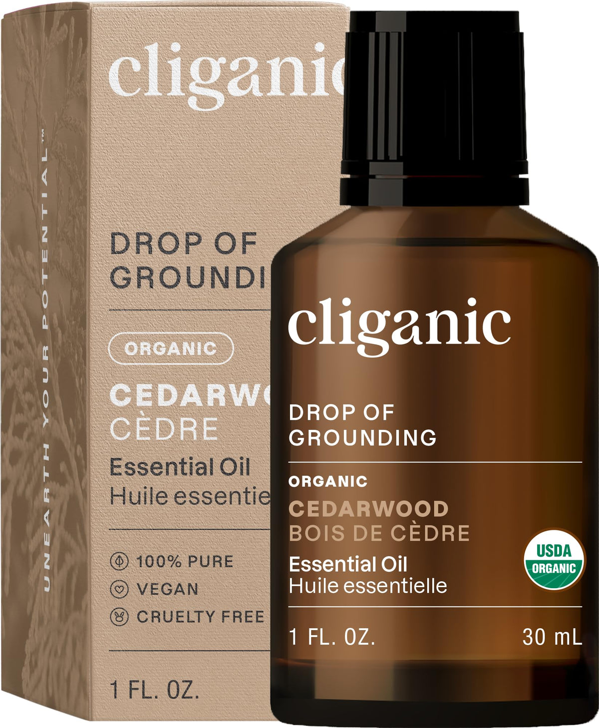 Cliganic Organic Essential Oils Set (Top 5) - 100% Pure Natural - Aromatherapy, Candle Making - Peppermint, Lavender, Eucalyptus, Lemongrass & Orange (Packaging May Vary)
