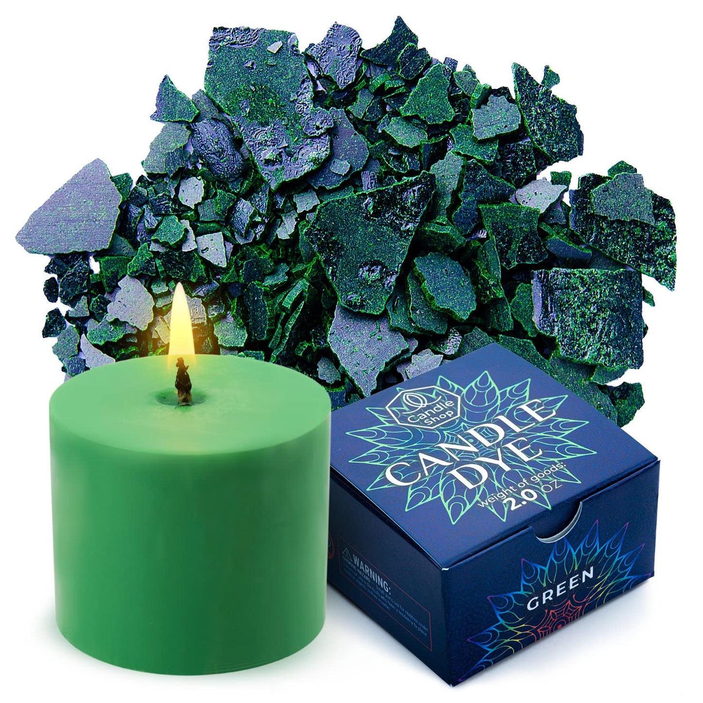 Candle Dyes for Soy Candle Making - Wax Сolor Dye Color Chips for Soy Wax - 16 Popular Colors Wax Dye Flakes