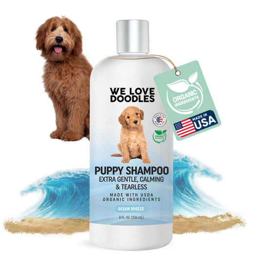 Puppy Shampoo & Conditioner | We Love Doodles – Organic, Oatmeal Soothing, Tear-Free 8 oz