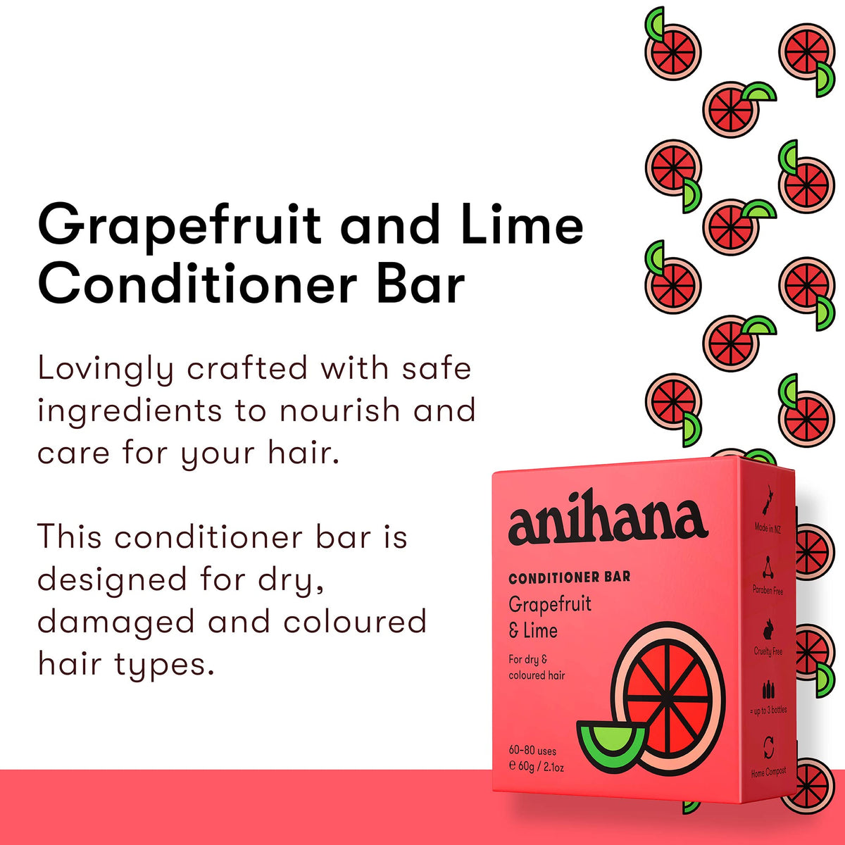 ANIHANA Manuka Honey & Vanilla Conditioner Bar 🌿 | Normal Hair, Natural Shine, Paraben-Free