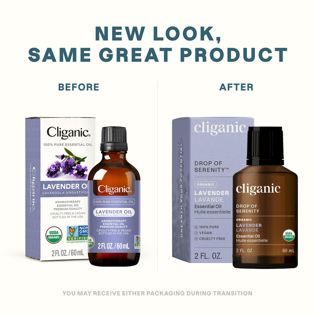 Cliganic Organic Essential Oils Set (Top 5) - 100% Pure Natural - Aromatherapy, Candle Making - Peppermint, Lavender, Eucalyptus, Lemongrass & Orange (Packaging May Vary)
