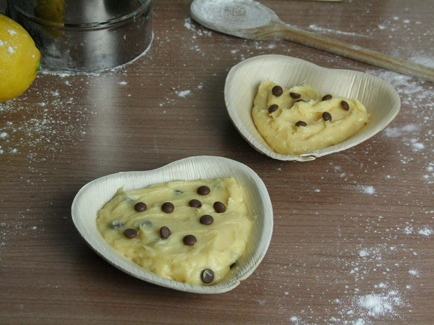 Heart-Shaped Palm Leaf Plates | Waipur | 25 pcs – Organic & Compostable